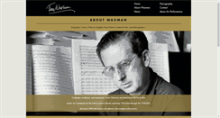 Desktop Screenshot of franzwaxman.com
